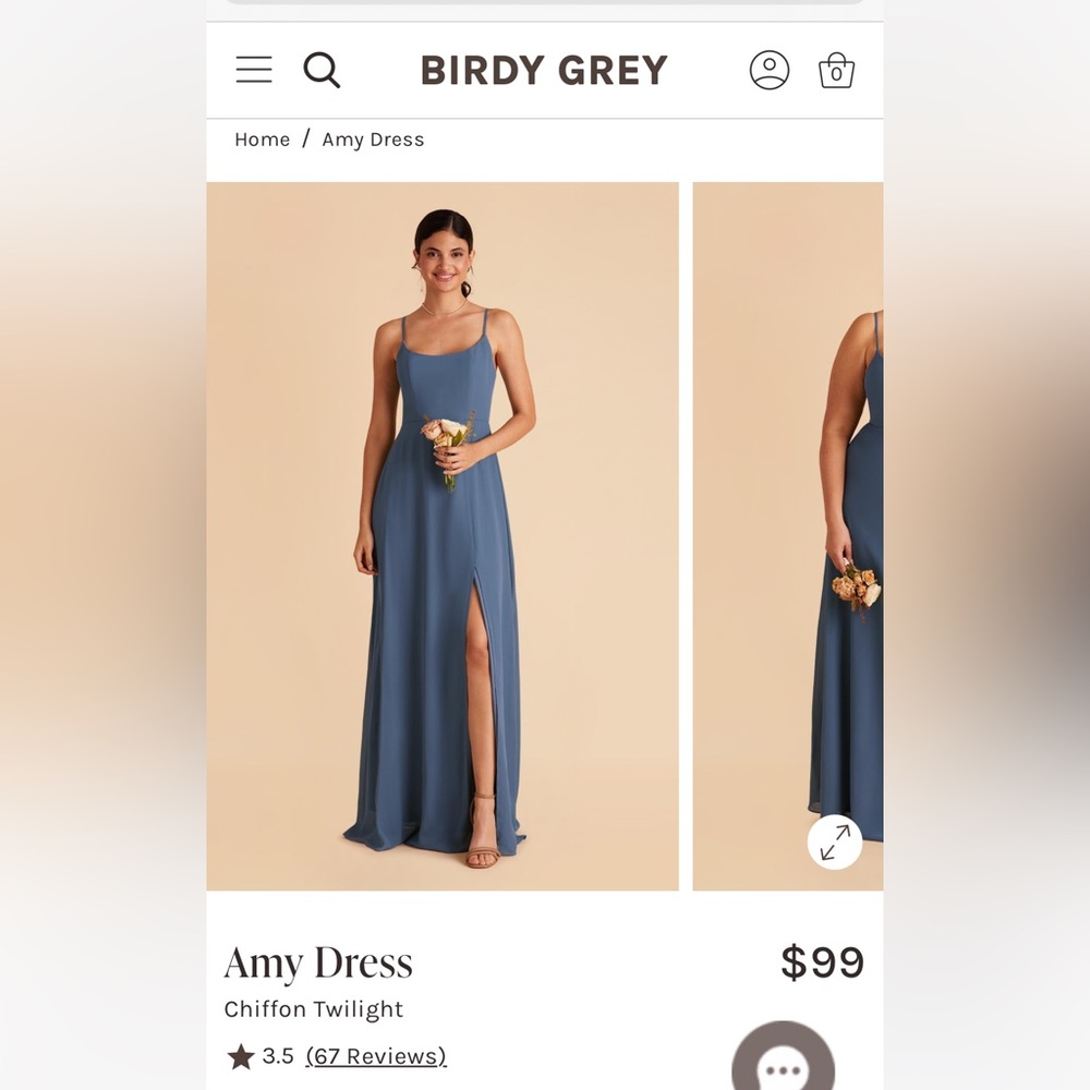 Birdy Grey NWT Amy Maxi Dress in Twilight Blue
